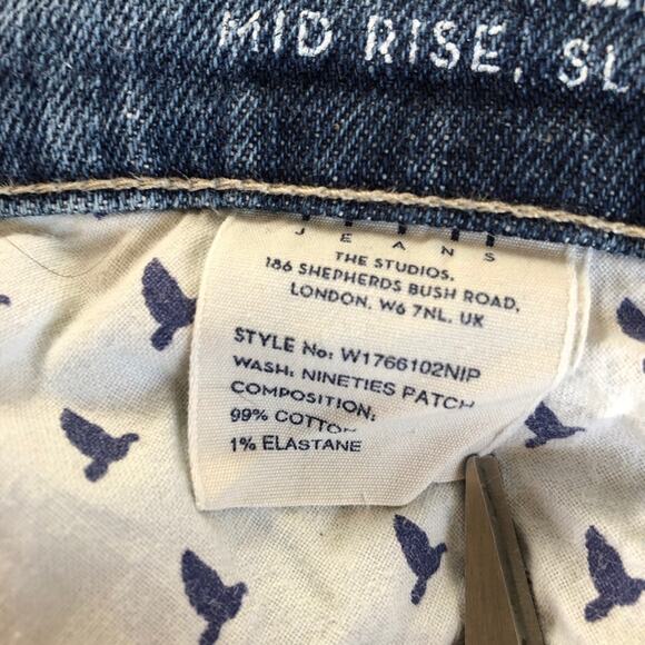 Anthro MiH Phoebe slim jeans  mid rise 26 - Picture 8 of 9